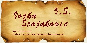 Vojka Stojaković vizit kartica